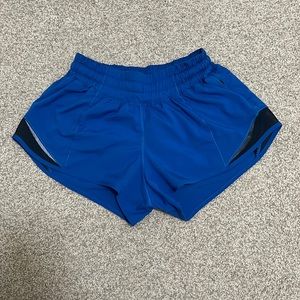 blue lululemon hotty hot shorts!